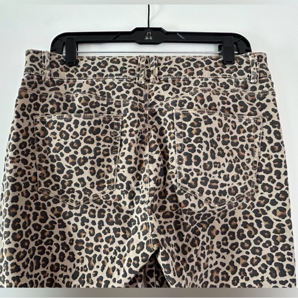 Knox Rose Size 14 Leopard Print High-Waist Skinny Pants - Taupe, Black & Brown - Picture 7 of 7